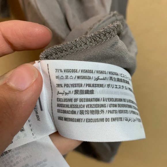 Abercrombie & Fitch Taupe lace-up cross-back cami - Picture 6 of 6